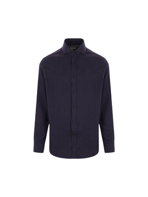 Cotton Blend Shirt-BRUNELLO CUCINELLI-JOHN JULIA