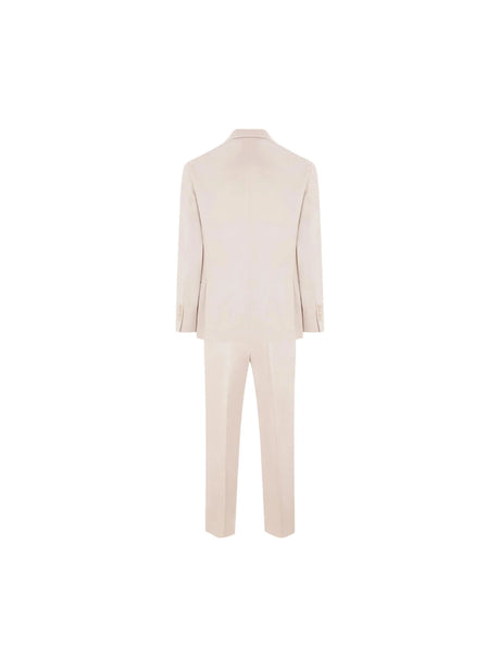 Cotton Cashmere Two-piece Suit-BRUNELLO CUCINELLI-JOHN JULIA