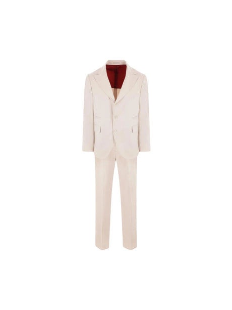 Cotton Cashmere Two-piece Suit-BRUNELLO CUCINELLI-JOHN JULIA