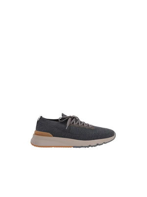 Cotton Knit Sneakers-BRUNELLO CUCINELLI-JOHN JULIA