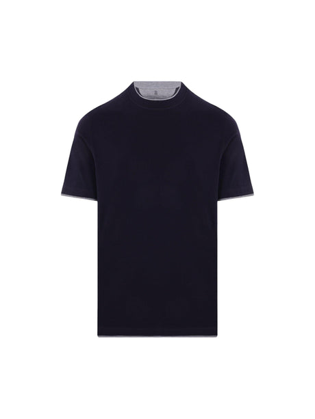 Cotton T-shirt-BRUNELLO CUCINELLI-JOHN JULIA