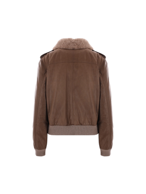 Country Nappa Padded Bomber Jacket-BRUNELLO CUCINELLI-JOHN JULIA