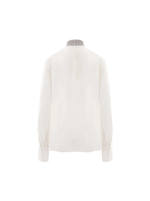 Crepe De Chine Blouse-BRUNELLO CUCINELLI-JOHN JULIA