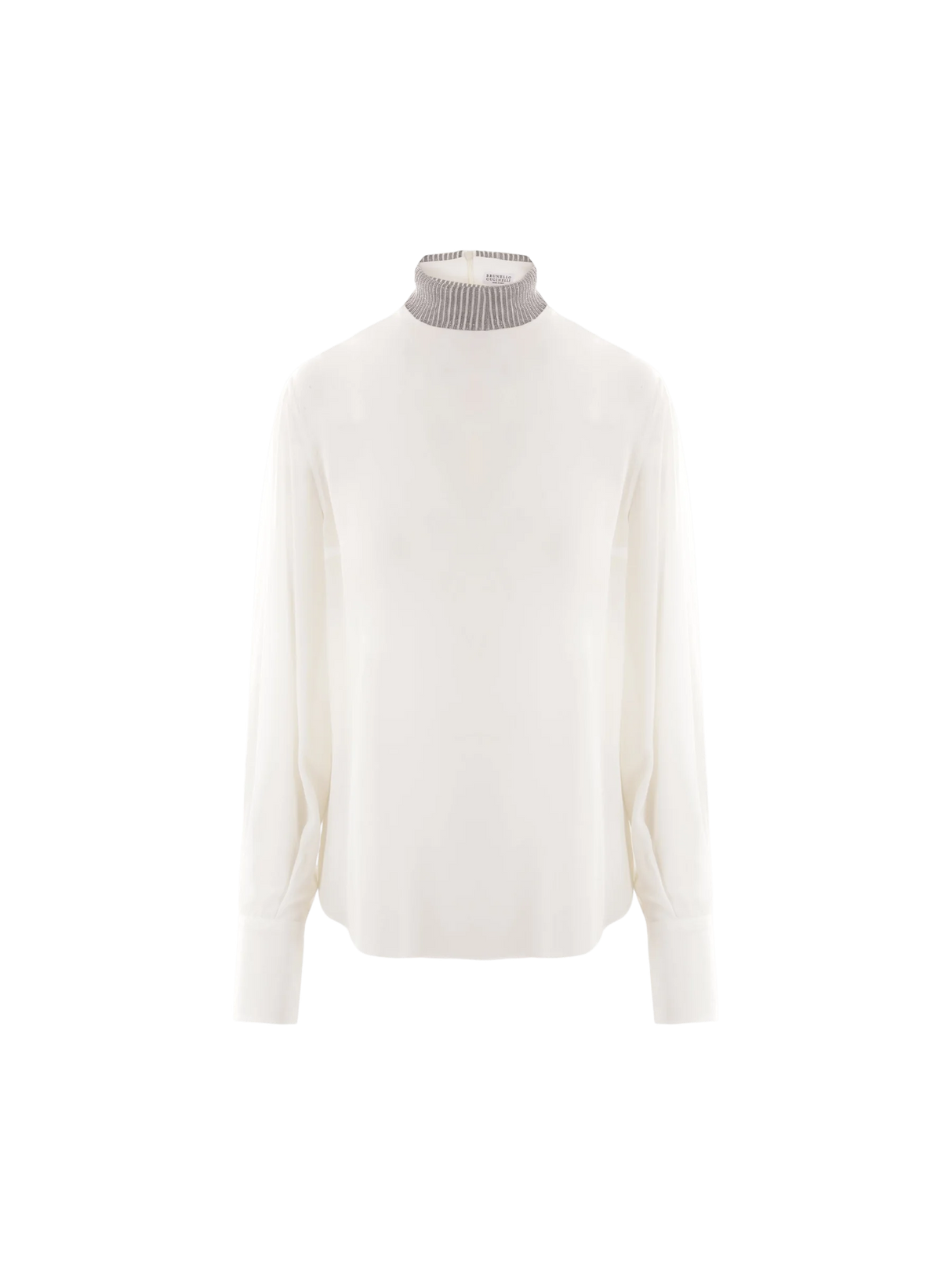 Crepe De Chine Blouse-BRUNELLO CUCINELLI-JOHN JULIA