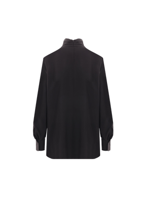 Crepe De Chine Blouse-BRUNELLO CUCINELLI-JOHN JULIA