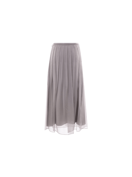 Crispy Chiffon Round Skirt-BRUNELLO CUCINELLI-JOHN JULIA