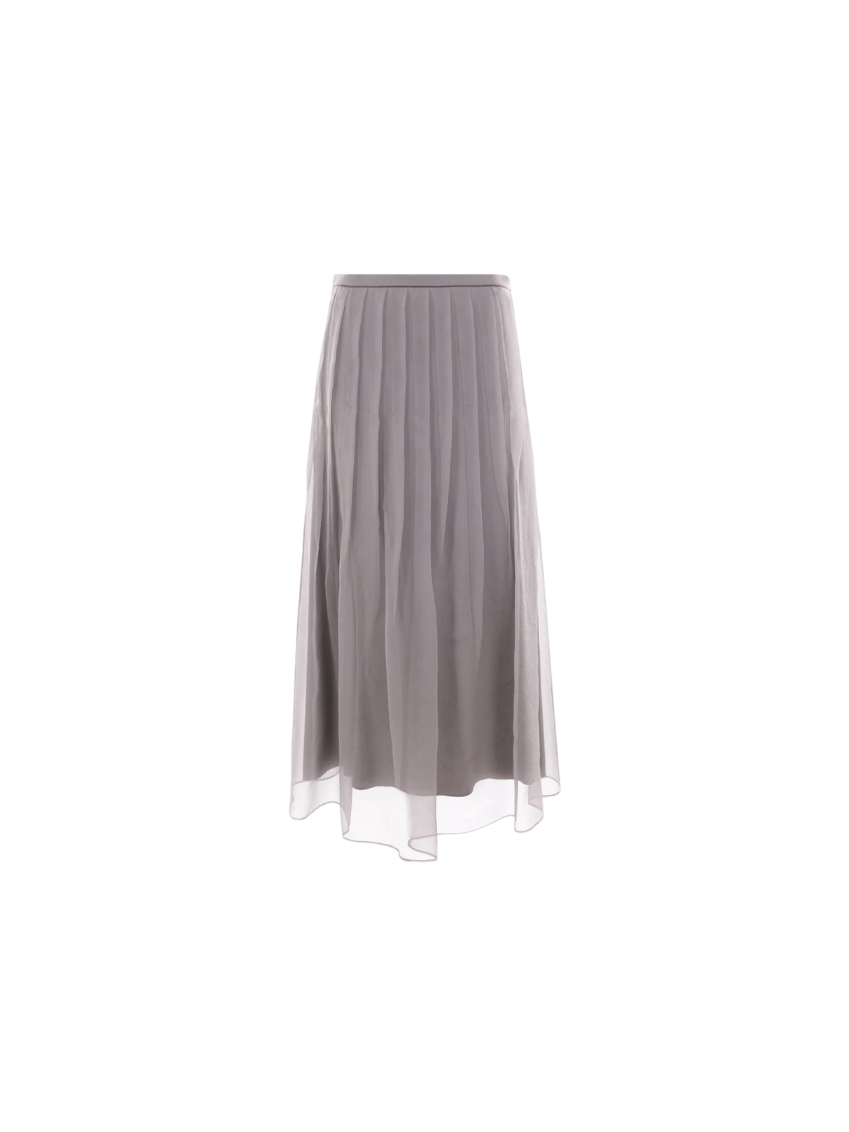 Crispy Chiffon Round Skirt-BRUNELLO CUCINELLI-JOHN JULIA