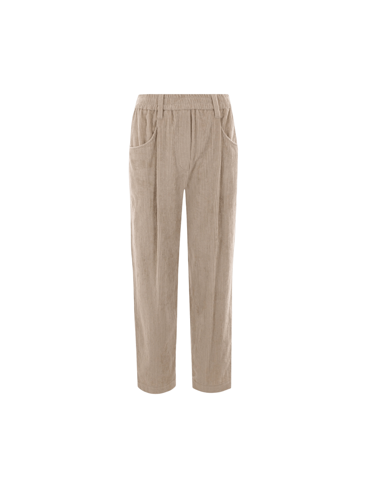 Cropped Baggy Corduroy Trousers-BRUNELLO CUCINELLI-JOHN JULIA