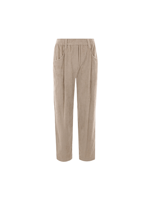 Cropped Baggy Corduroy Trousers-BRUNELLO CUCINELLI-JOHN JULIA