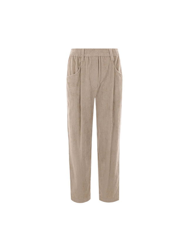 Cropped Baggy Corduroy Trousers-BRUNELLO CUCINELLI-JOHN JULIA