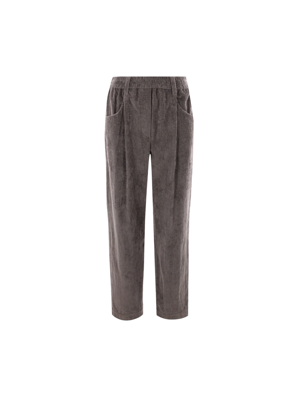 BRUNELLO CUCINELLI-Cropped Corduroy Baggy Trousers-JOHN JULIA