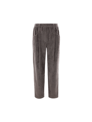 BRUNELLO CUCINELLI-Cropped Corduroy Baggy Trousers-JOHN JULIA