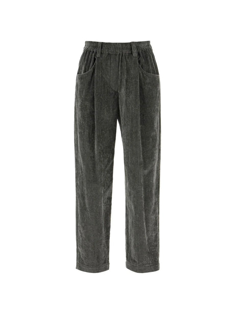 Cropped Corduroy Pants