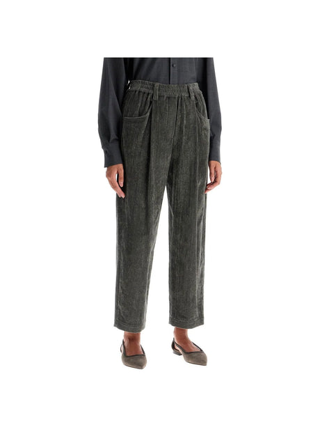 Cropped Corduroy Pants