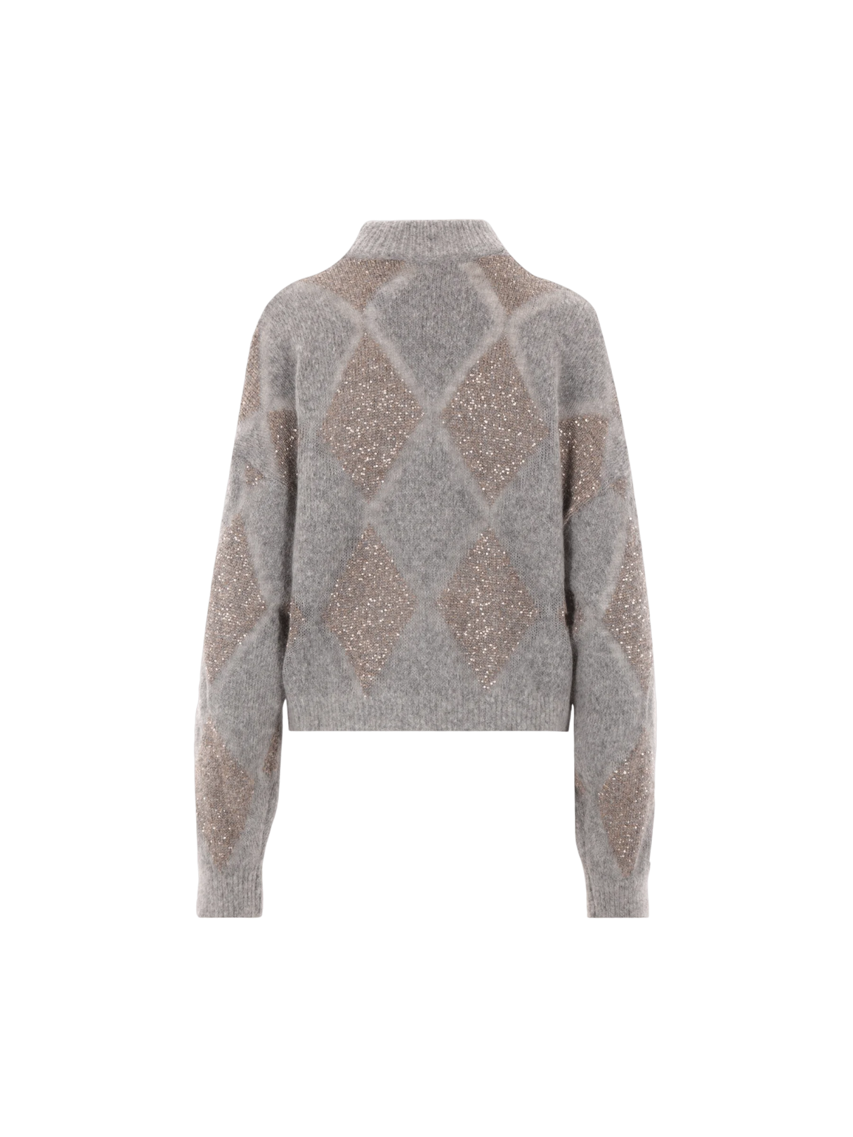 Dazzling Argyle Mohair Wool Sweater-BRUNELLO CUCINELLI-JOHN JULIA