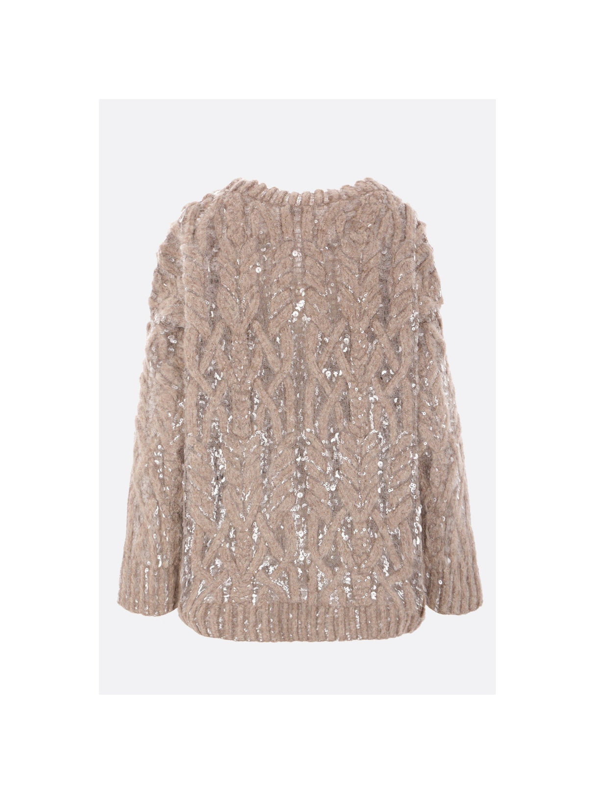 Dazzling Mesh Embroidered Alpaca Wool Sweater-BRUNELLO CUCINELLI-JOHN JULIA