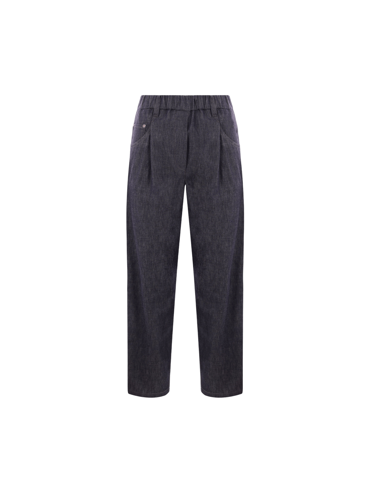 Denim Track Trousers-BRUNELLO CUCINELLI-JOHN JULIA