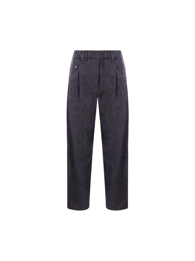 Denim Track Trousers-BRUNELLO CUCINELLI-JOHN JULIA