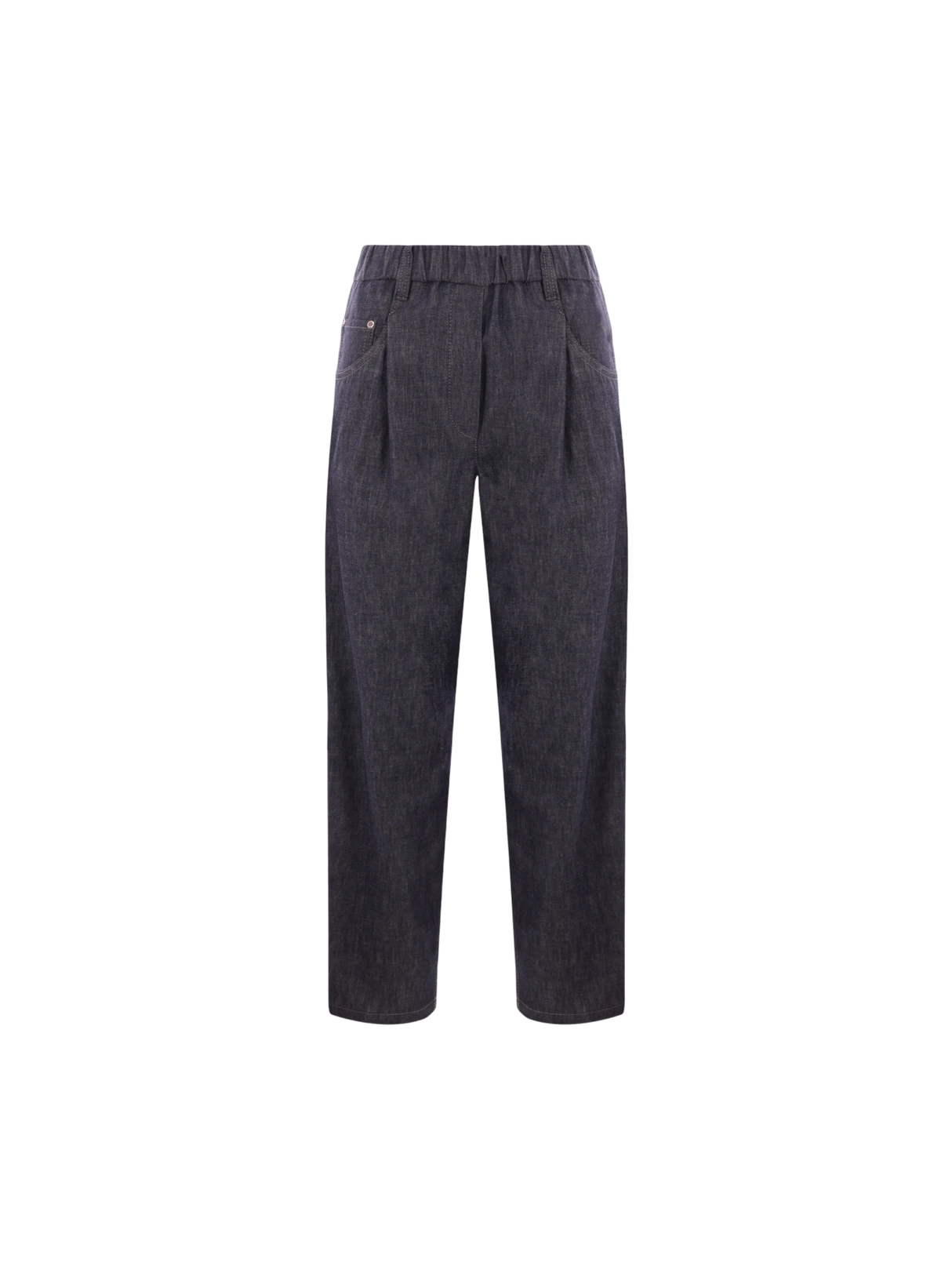 Denim Track Trousers-BRUNELLO CUCINELLI-JOHN JULIA