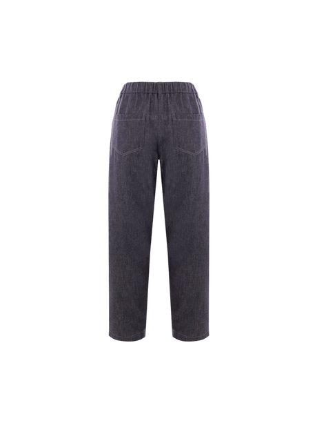 Denim Track Trousers-BRUNELLO CUCINELLI-JOHN JULIA