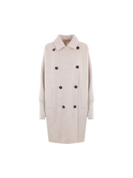 Double-breasted Cashmere Coat-BRUNELLO CUCINELLI-JOHN JULIA