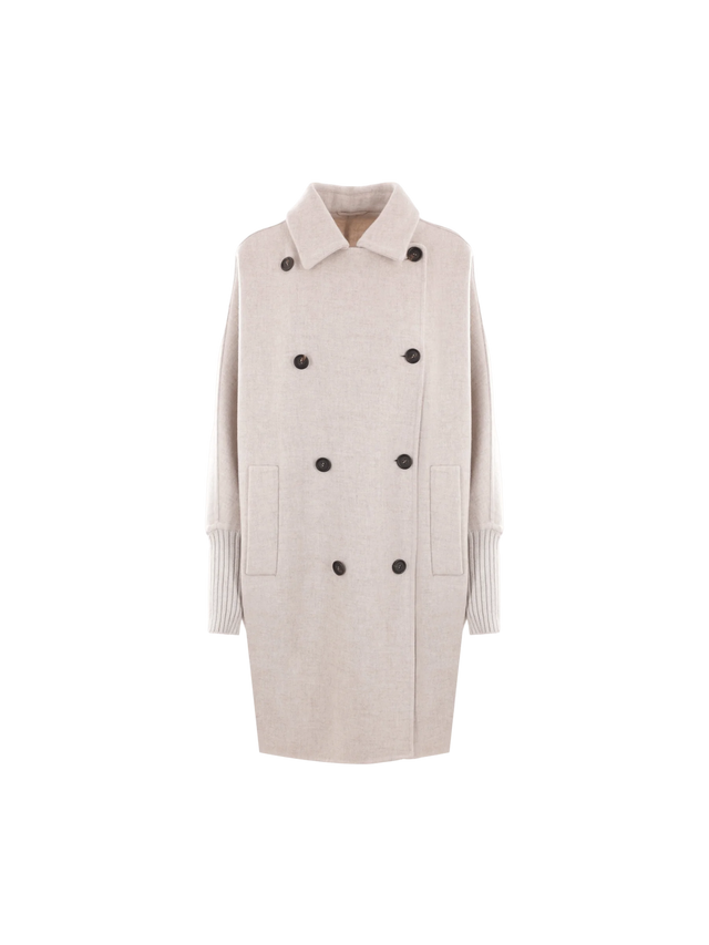 Double-breasted Cashmere Coat-BRUNELLO CUCINELLI-JOHN JULIA