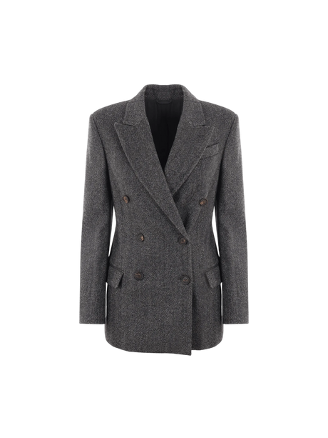 Double-breasted Techno Wool Jacket-BRUNELLO CUCINELLI-JOHN JULIA