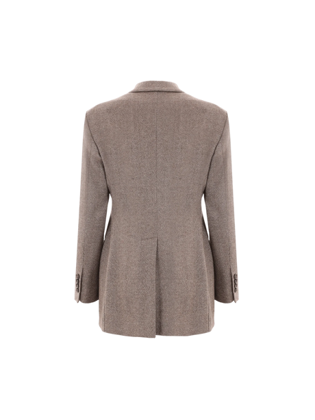 Double-breasted Techno Wool Jacket-BRUNELLO CUCINELLI-JOHN JULIA