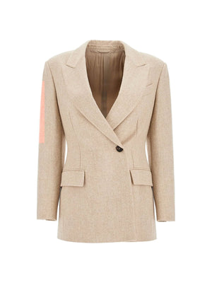 Double-Breasted Wool and Alpaca Jacket - Women > Clothing > Jackets and Blazers > Blazers and gilets