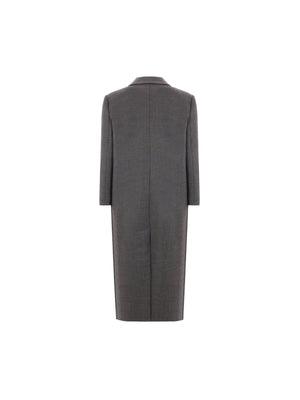 Double-breasted Wool Coat-BRUNELLO CUCINELLI-JOHN JULIA