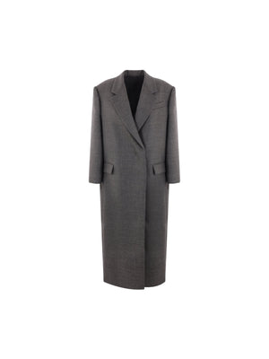 Double-breasted Wool Coat-BRUNELLO CUCINELLI-JOHN JULIA