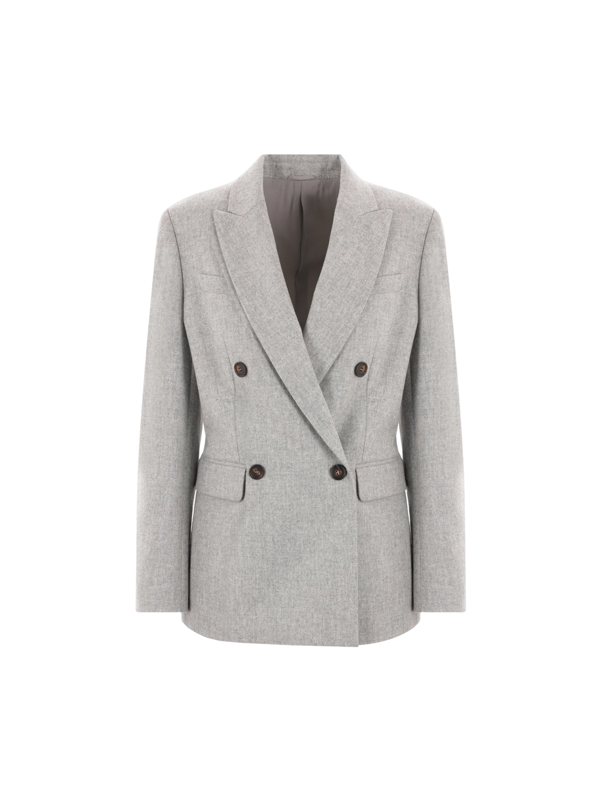 Double-breasted Wool Jacket-BRUNELLO CUCINELLI-JOHN JULIA