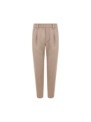 Drill Darted Trousers-BRUNELLO CUCINELLI-JOHN JULIA