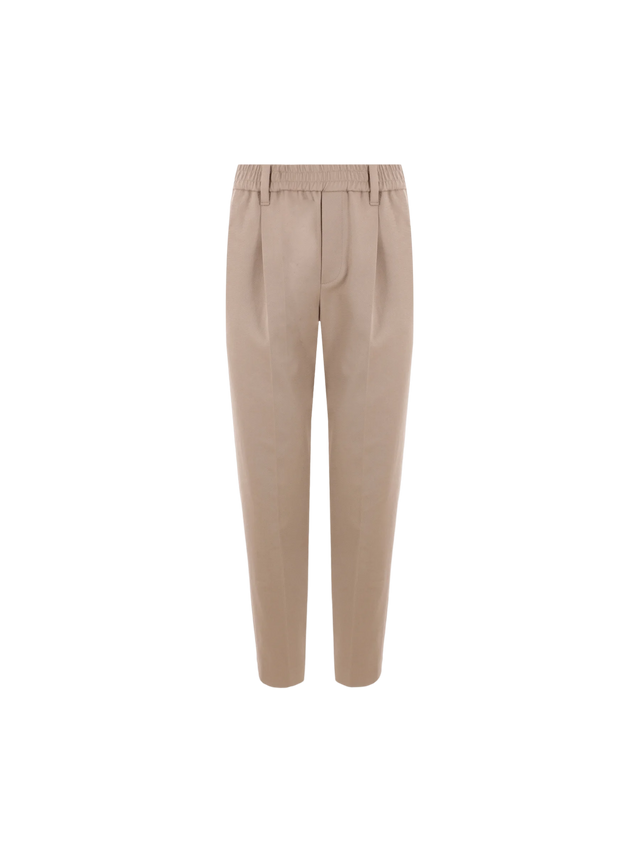 Drill Darted Trousers-BRUNELLO CUCINELLI-JOHN JULIA