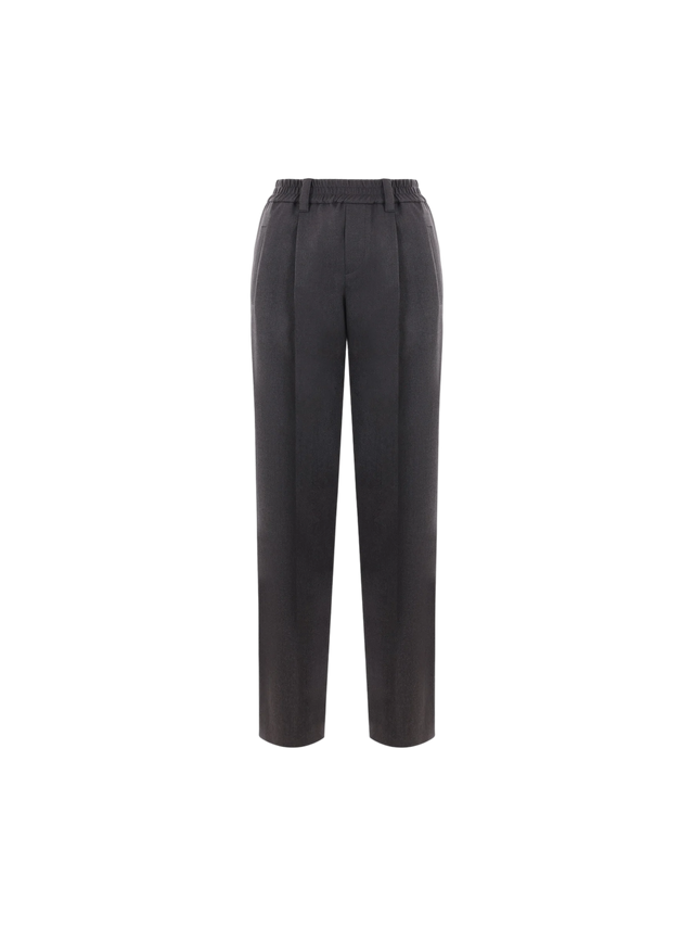 Drill Darted Trousers-BRUNELLO CUCINELLI-JOHN JULIA