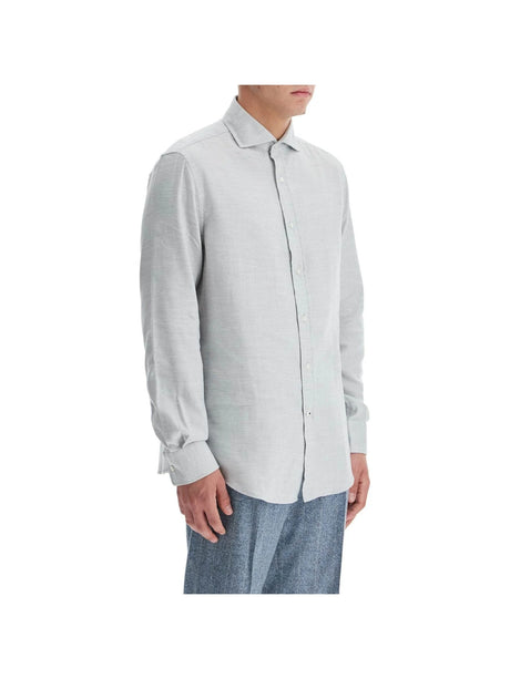 Easy Fit Cotton Shirt-Brunello Cucinelli-JOHN JULIA