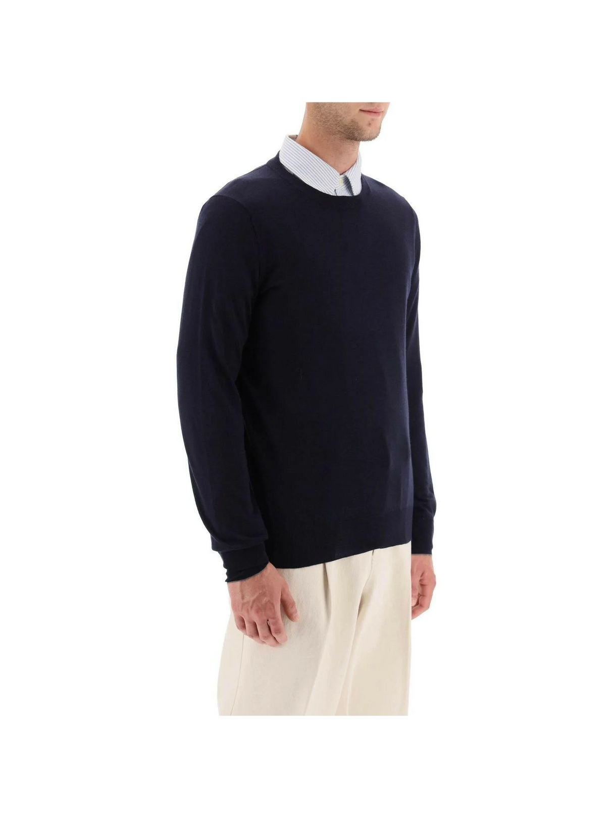 Fine Wool Cashmere Sweater.