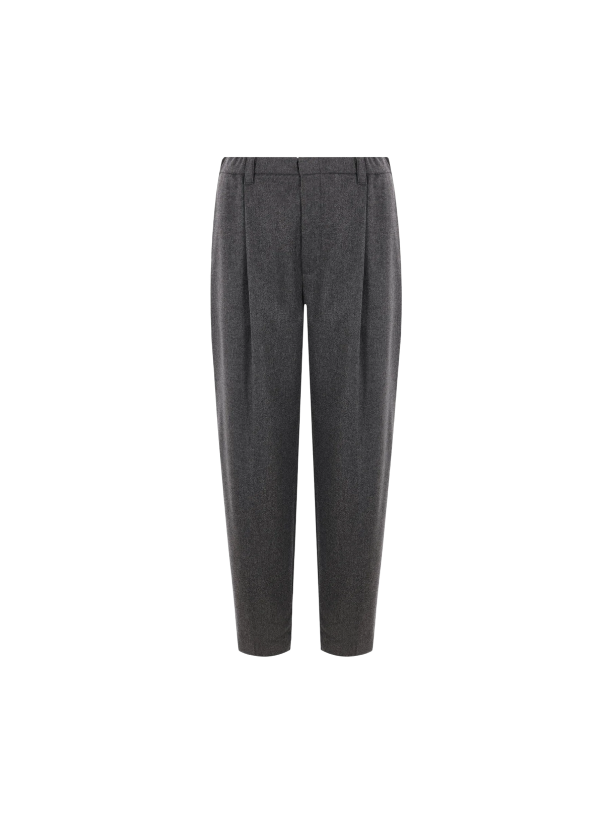 Flannel Baggy Trousers-BRUNELLO CUCINELLI-JOHN JULIA