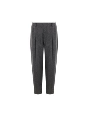 Flannel Baggy Trousers-BRUNELLO CUCINELLI-JOHN JULIA