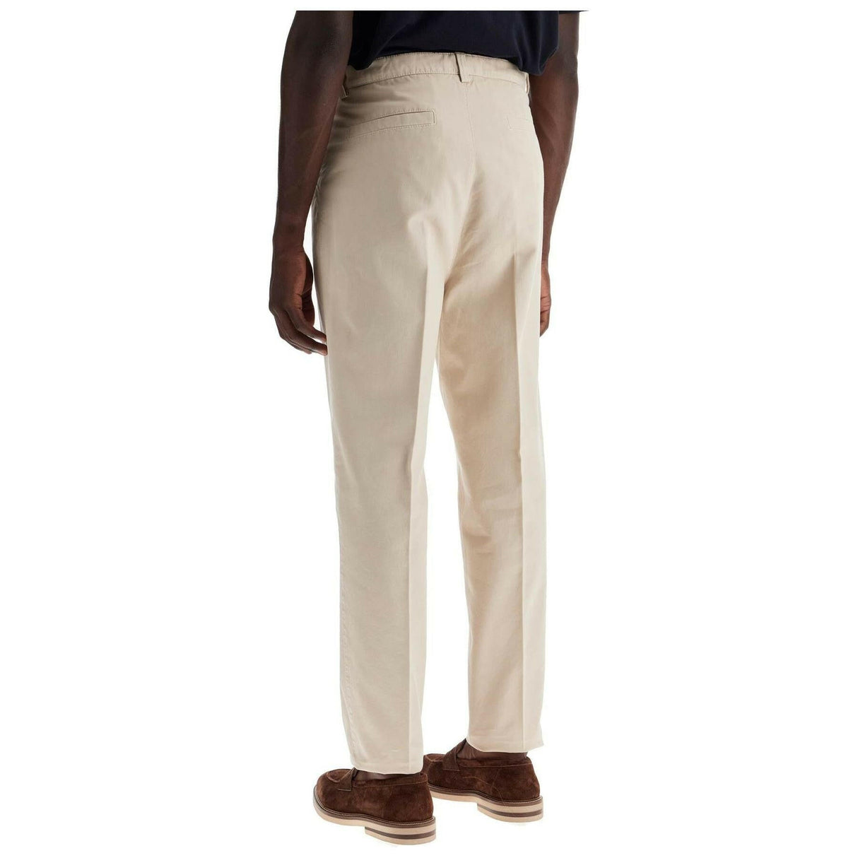 Garment-Dyed Cotton Twill Gabardine Trousers.