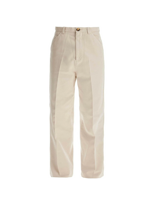 Garment-Dyed Cotton Twill Gabardine Trousers.