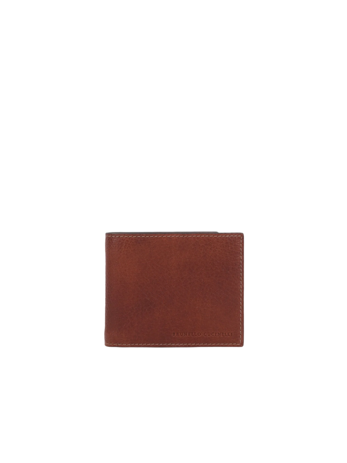 Grainy Leather Bi-Fold Wallet-BRUNELLO CUCINELLI-JOHN JULIA