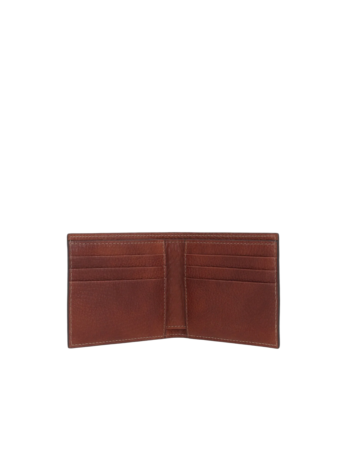 Grainy Leather Bi-Fold Wallet-BRUNELLO CUCINELLI-JOHN JULIA