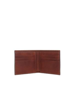 Grainy Leather Bi-Fold Wallet-BRUNELLO CUCINELLI-JOHN JULIA