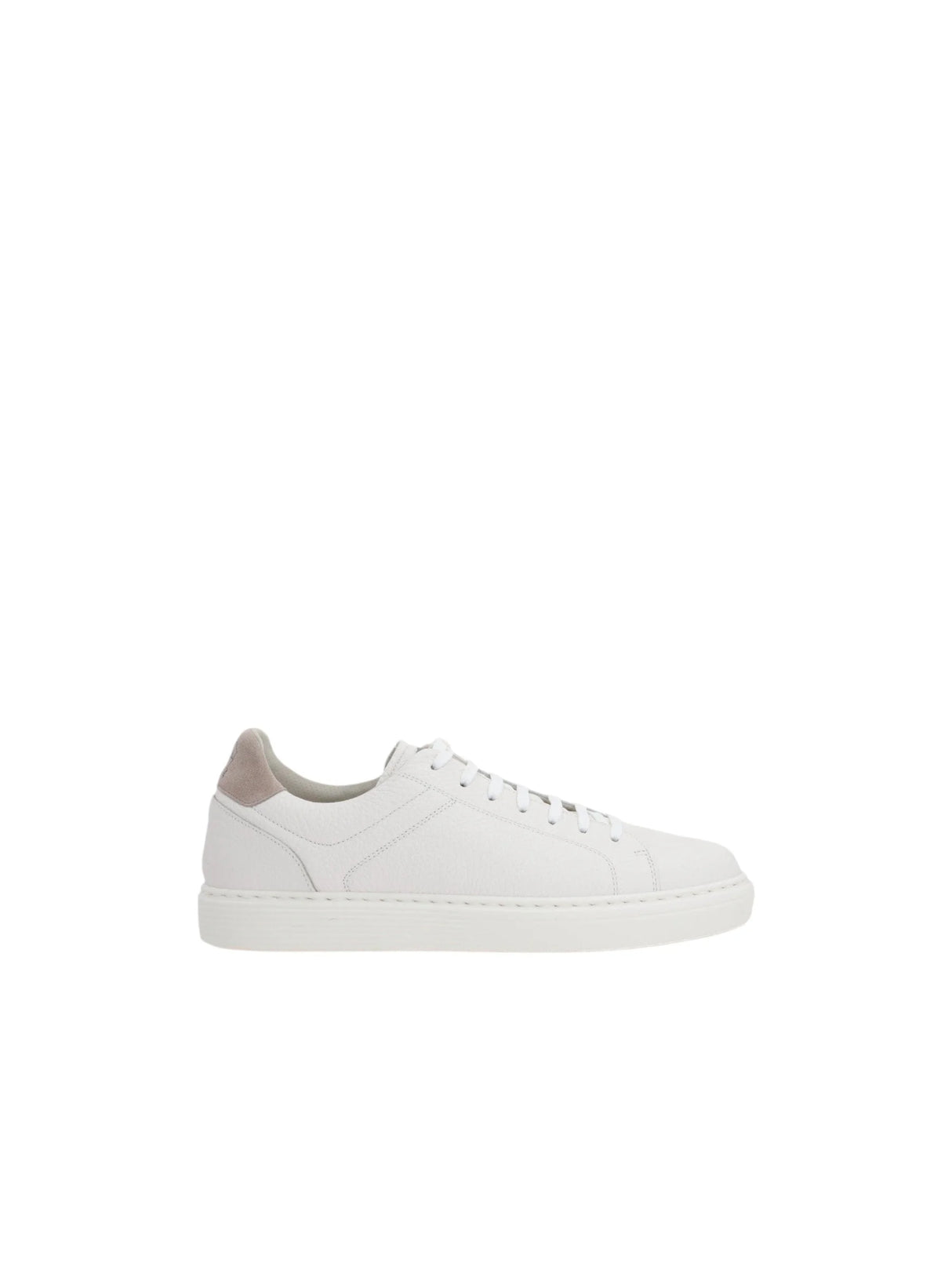 Grainy Leather Sneakers-BRUNELLO CUCINELLI-JOHN JULIA