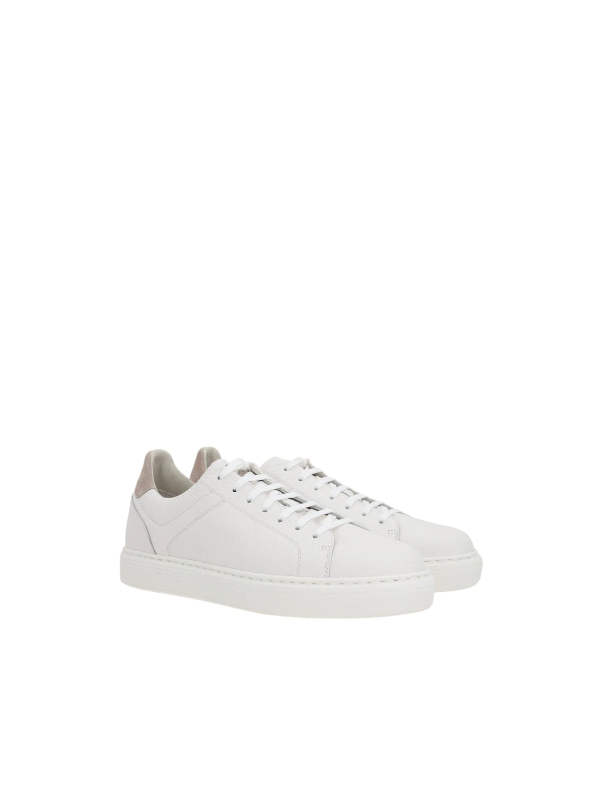 Grainy Leather Sneakers-BRUNELLO CUCINELLI-JOHN JULIA