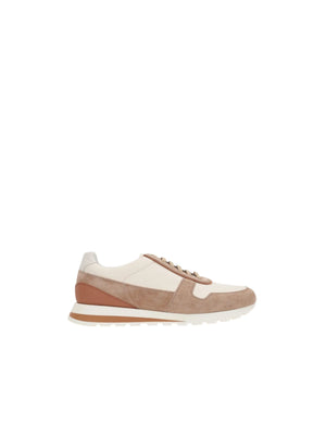 Grainy Leather Suede Sneakers-BRUNELLO CUCINELLI-JOHN JULIA