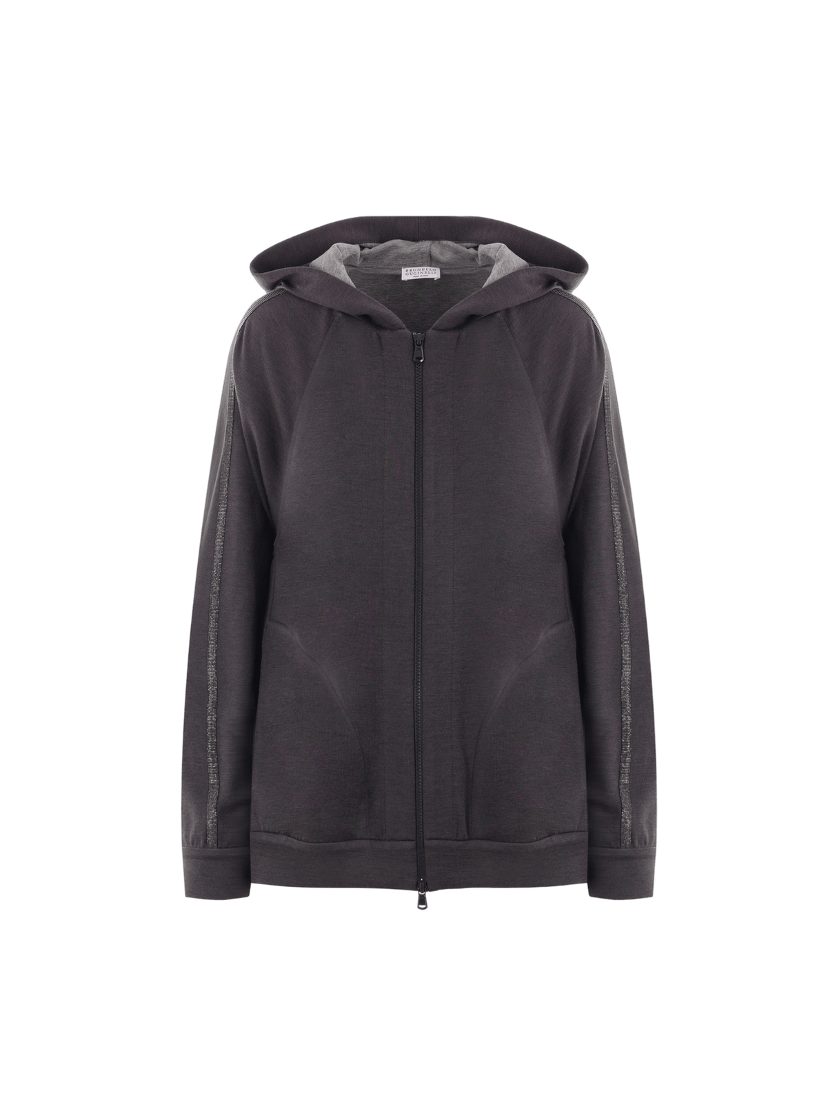 Interlock Full-zip Hoodie-BRUNELLO CUCINELLI-JOHN JULIA