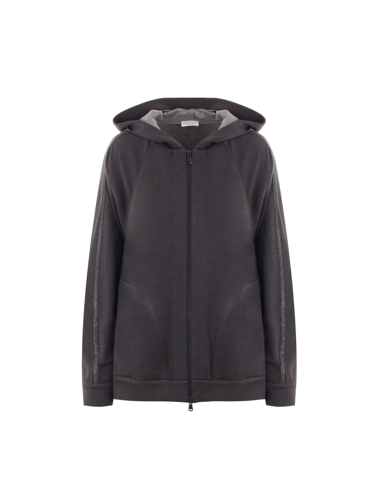 Interlock Full-zip Hoodie-BRUNELLO CUCINELLI-JOHN JULIA