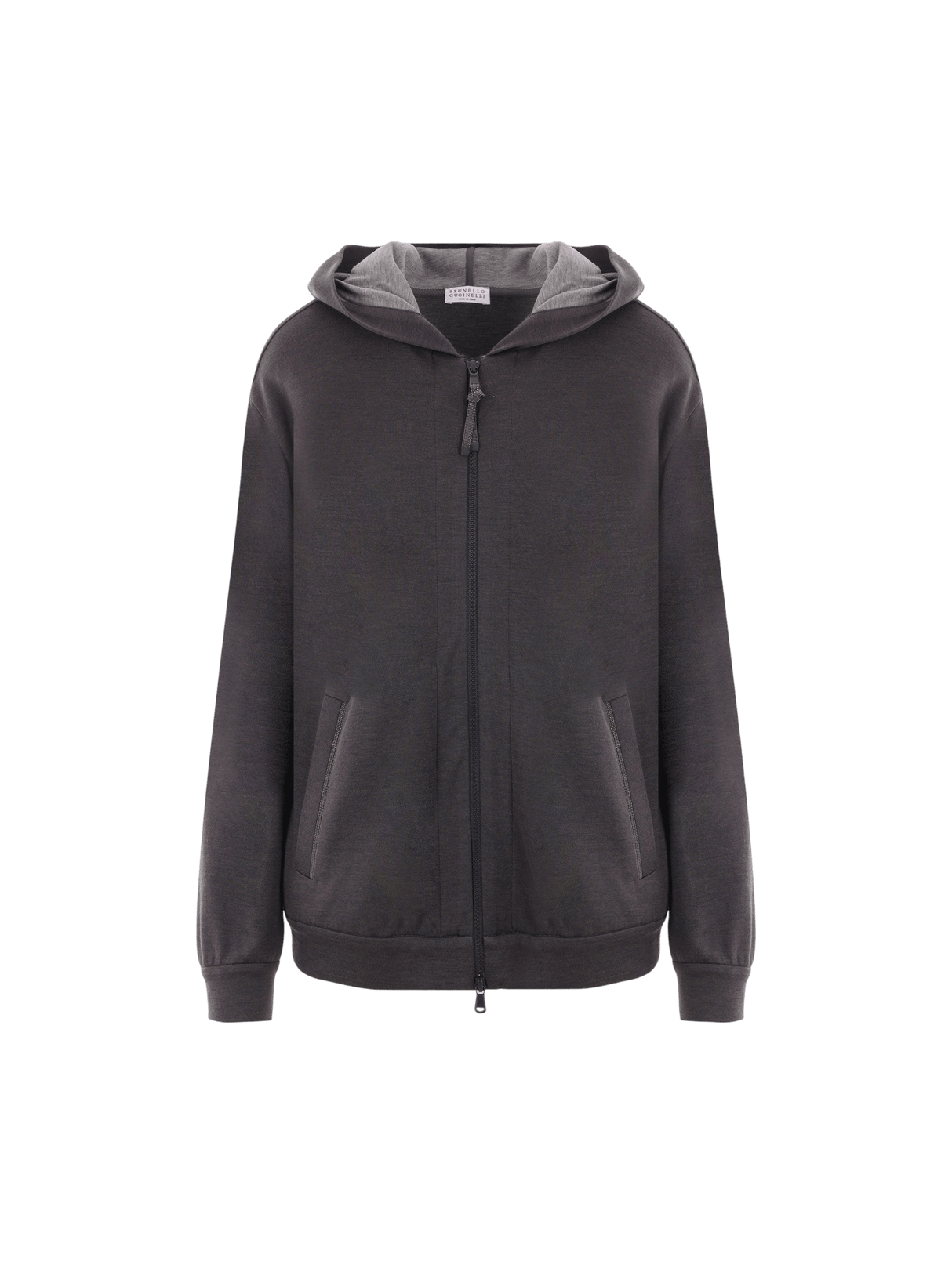 Interlock Full-zip Hoodie-BRUNELLO CUCINELLI-JOHN JULIA